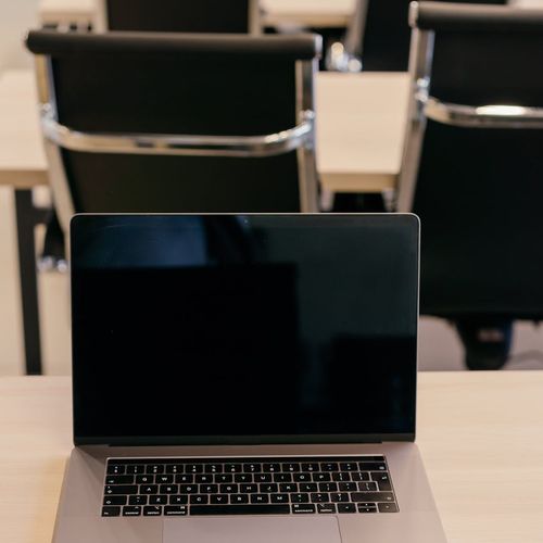 Professional expert presentation in a clean office environment